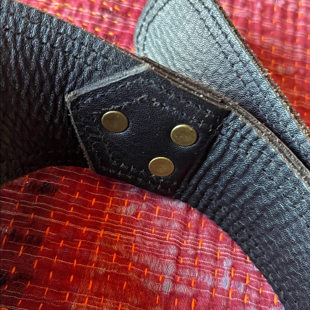 Handmade Black Leather Travel Bag + Belt 🔥 - Picture 8 of 13
